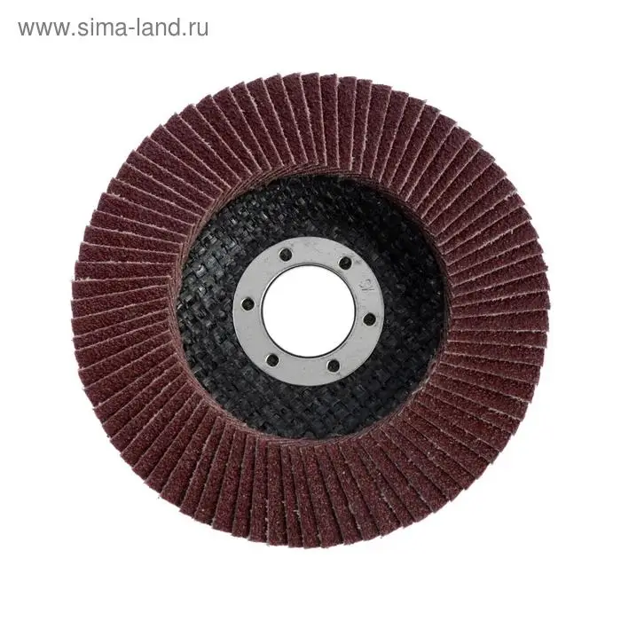 Круг лепестковый торцевой конический ТУНДРА, 115&times;22 мм, Р80