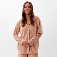 Костюм женский (рубашка и брюки) KAFTAN Plushy р. 40-42, бежевый