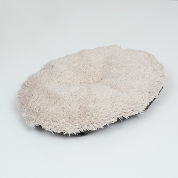 Лежанка-транформер, велюр + иск. мех, 60 х 50 х 15 см, микс Лежанка-транформер, велюр + иск. мех, 60 х 50 х 15 см, микс