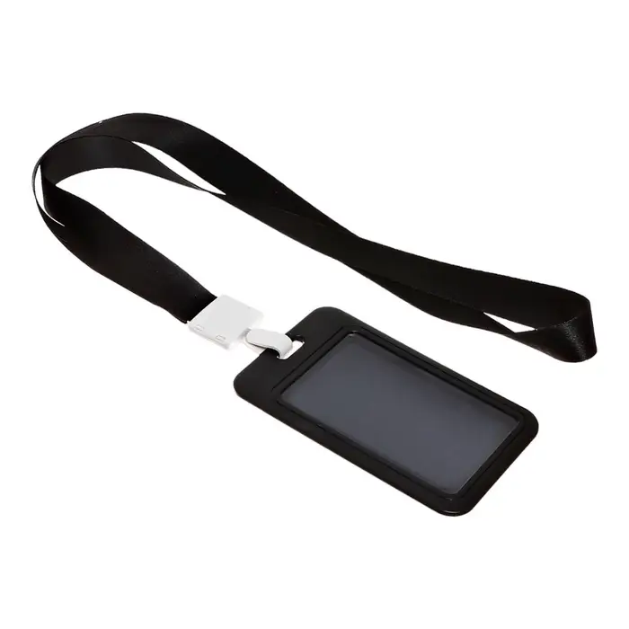 Бейдж вертикальный &laquo;Кот&raquo;, внешний размер 11&times;7 см, внутренний размер 8.2&times;5.2 см, лента 42 см