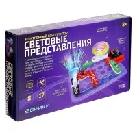 Конструктор электронный &laquo;Световые представления&raquo;, 8 схем, 17 деталей