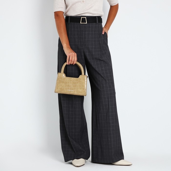 Сумка женская тоут на молнии, цвет бежевый Сумка женская тоут на молнии, цвет бежевый