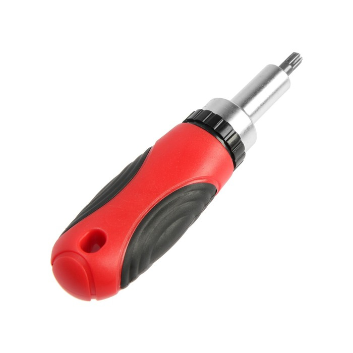 Отвертка с набором бит и головок ТУНДРА, реверсивная, 2К рукоятка, в кейсе, 26 предметов Отвертка с набором бит и головок ТУНДРА, реверсивная, 2К рукоятка, в кейсе, 26 предметов