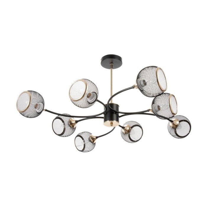 Люстра Люстра "Круэлла" 8хЕ27 40Вт черный 95х95х43см BayerLux