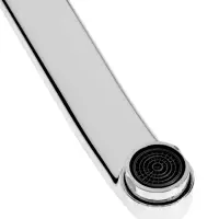 Излив для смесителя ZEIN, 3/4", изогнутый, нерж. сталь, 20 см, аэратор пластик