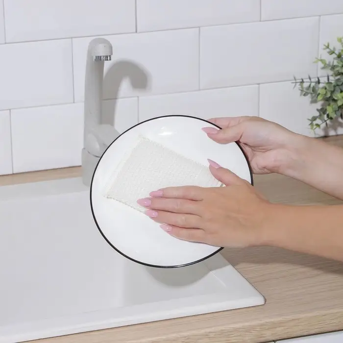 Губка для посуды Доляна «Ячейки», 13×9×1.7 см Губка для посуды Доляна «Ячейки», 13×9×1.7 см