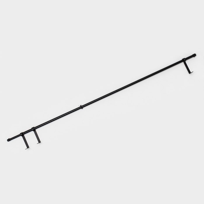 Карниз однорядный кованый, 160-300 см, телескопический, металл, черный Карниз однорядный кованый, 160-300 см, телескопический, металл, черный