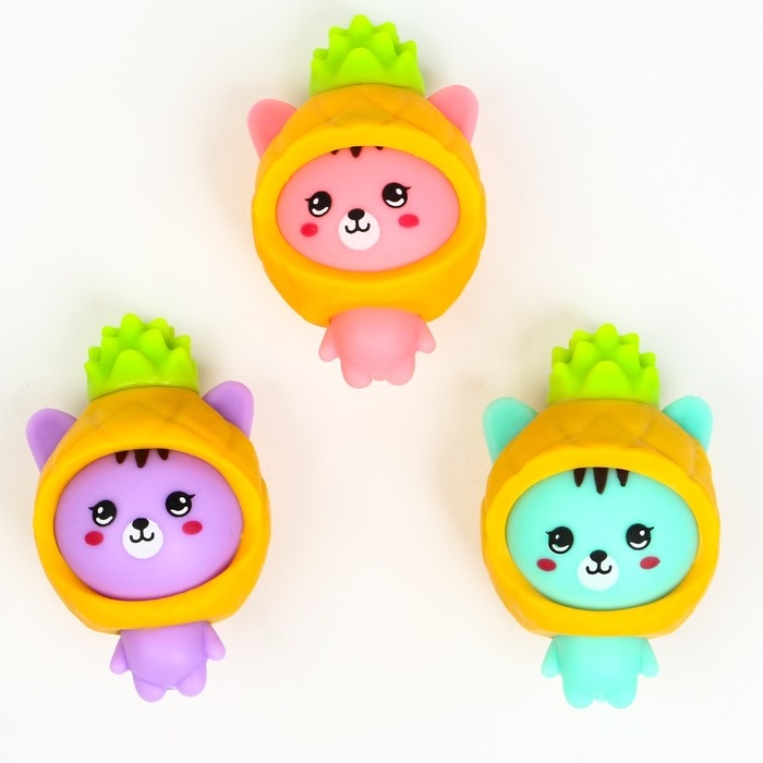 Мялка «Котик» с пастой, цвета МИКС Мялка «Котик» с пастой, цвета МИКС