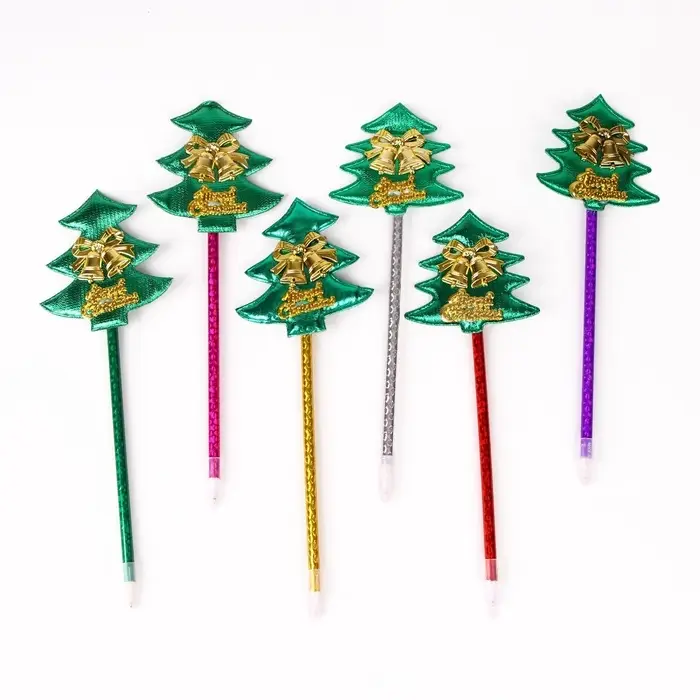 Ручка-прикол Calligrata &laquo;Ёлочка&raquo;, с колокольчиками, синий стержень, шариковая