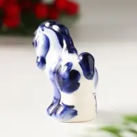 Сувенир Пони малая, 4,5х4,5х2,5см, гжель