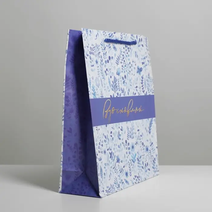 Пакет подарочный ламинированный, упаковка, &laquo;Вдохновляй&raquo;, ML 21 х 25 х 8 см