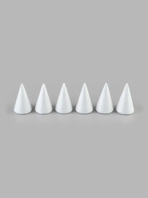 Конус из пенопласта, размер 8&times;4.5 см, 6 шт.