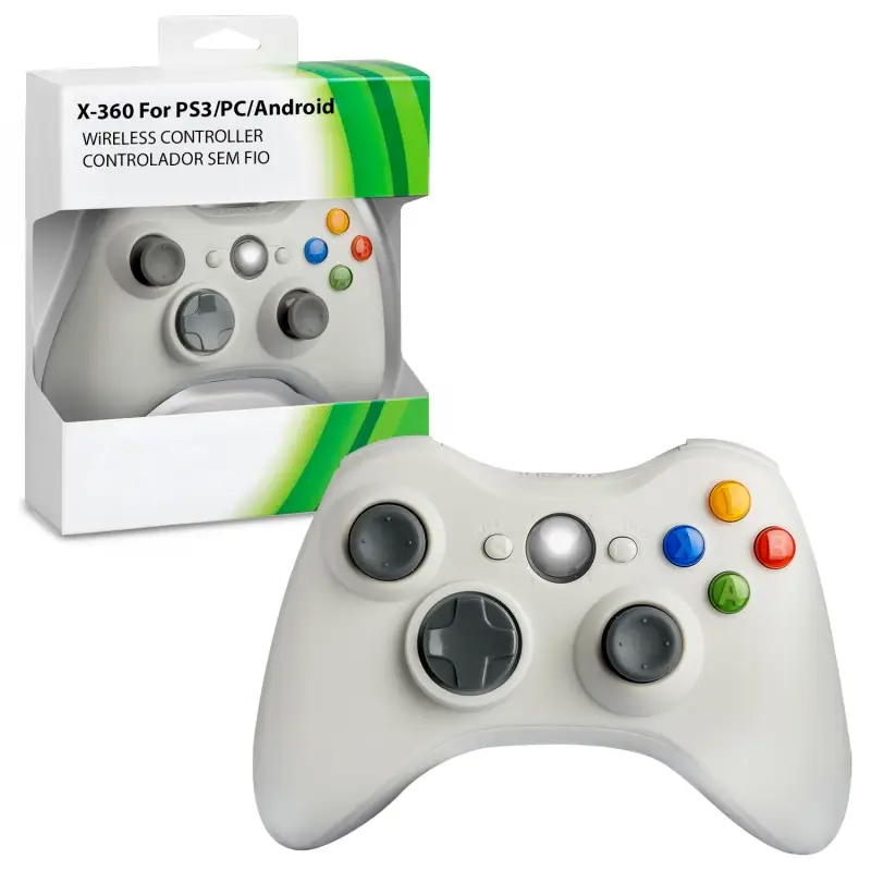 Джойстик XBOX 360 2.4G Wireless Белый no logo