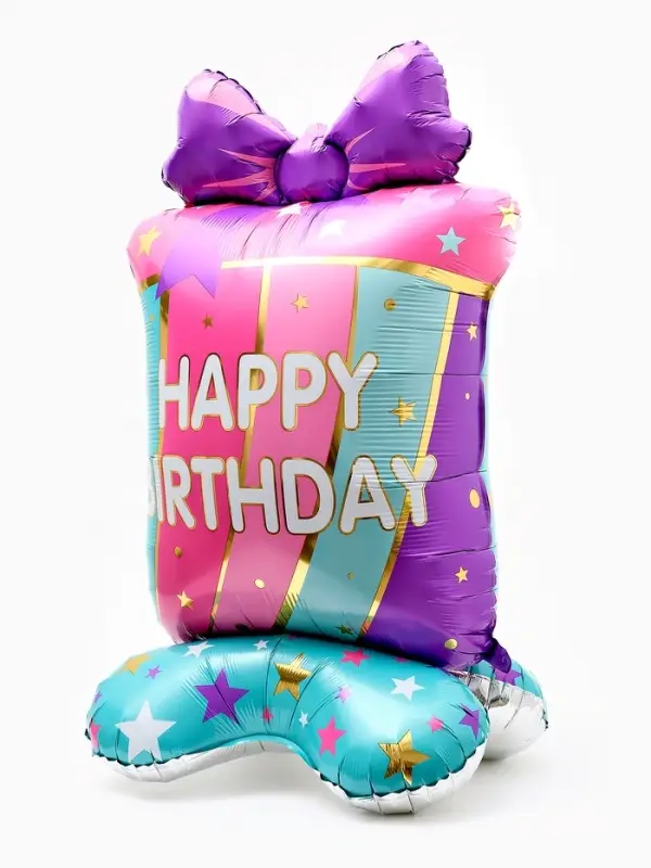 Воздушные шары фольгированны "Happy birthday", набор 5 штук