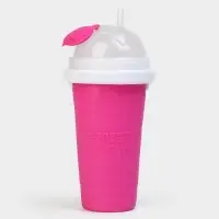 Стакан для мороженого, слаш стакан Доляна &laquo;Мэджик&raquo;, 21&times;11&times;11 см, силикон, розовый