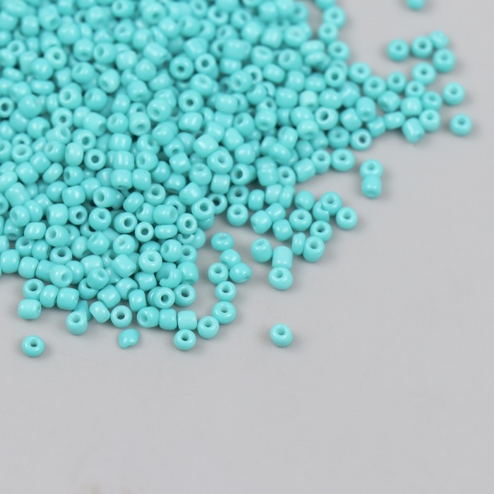 Бисер стекло 12/0  Бисер стекло 12/0 "Бирюзовый" яркий 450 гр