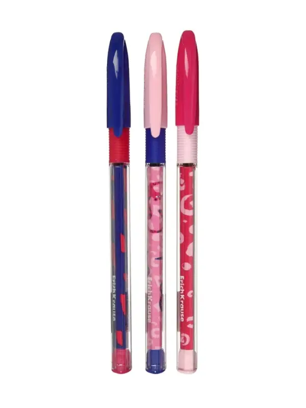Ручка шариковая ErichKrause U-109 Stick&Grip 1.0, Ultra Glide, синяя, МИКС