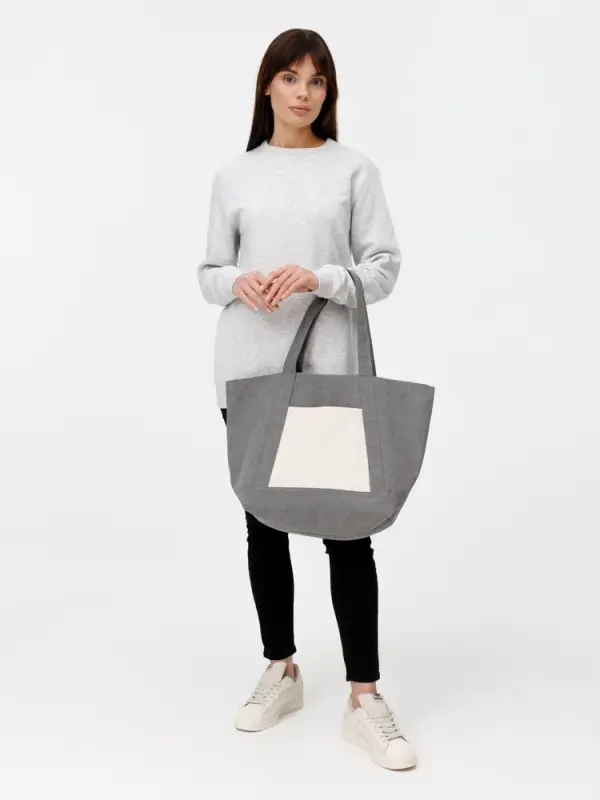 Шопер Shophop, серый с неокрашенным