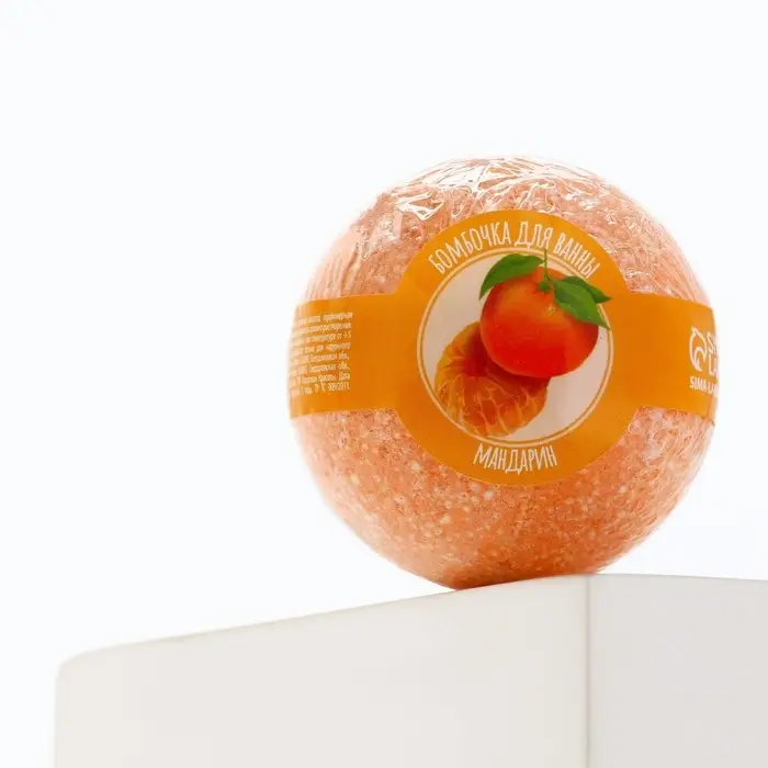 Бомбочка для ванны 120 г, аромат мандарина, Кладовая красоты