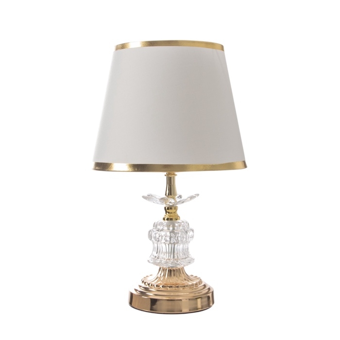 Лампа настольная Лампа настольная "Стилизация" 1х40Вт Е27+подсветка LED 5Вт золото 21х21х36см