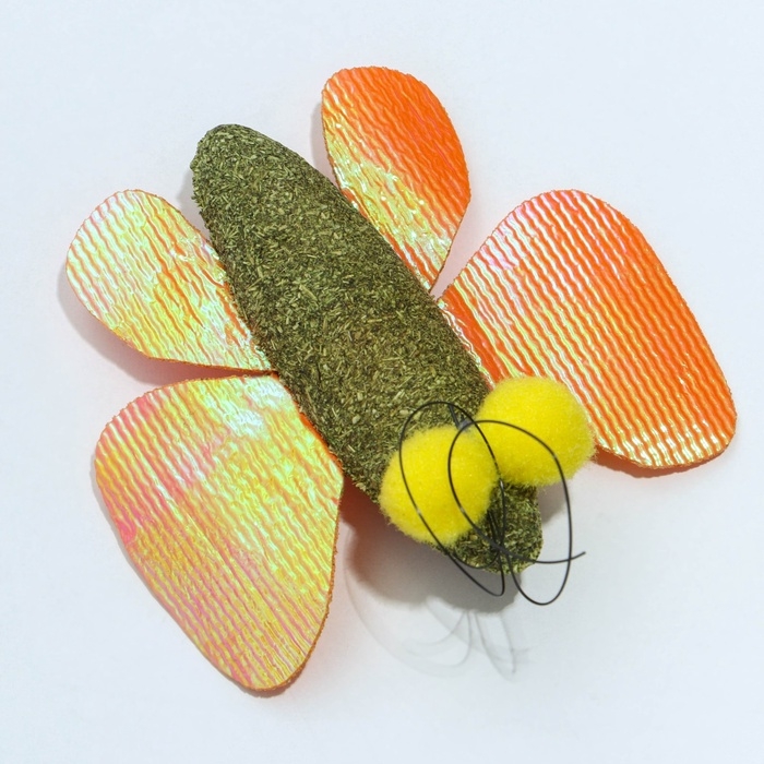 Игрушка для кошек «Бабочка» из кошачьей мяты, 8 х 6.5 см Игрушка для кошек «Бабочка» из кошачьей мяты, 8 х 6.5 см