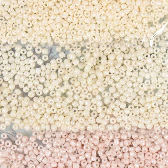 Бисер круглый 12/0  Бисер круглый 12/0 "Нежность утра" 5 цветов х 10 гр 20х8х0,7 см