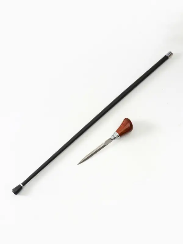 Сувенирная трость с кинжалом, клинок 15 см, набалдашник: рукоять КПП, 94 см