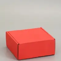 Коробка самосборная, красная, 18 х 18 х 8 см,