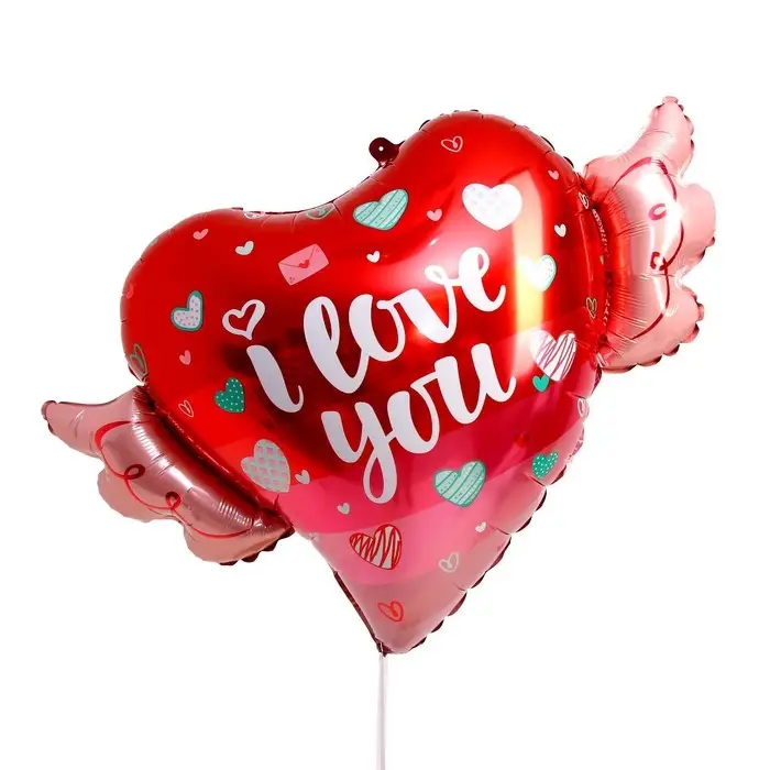 Шар фольгированный 24" &laquo;Сердце с крыльями&raquo;