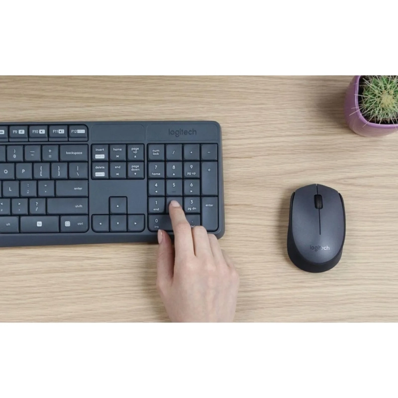 Набор клавиатура+мышь Logitech MK235 (920-007948) Wireless/Grey