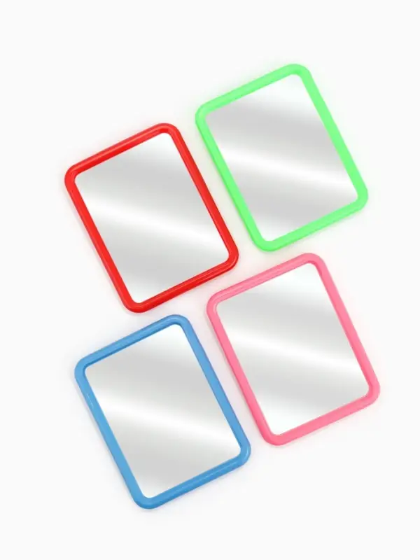 Зеркало настольное, прямоугольное, настенное, 11.5&times;15 см, (9.7&times;13 см), МИКС