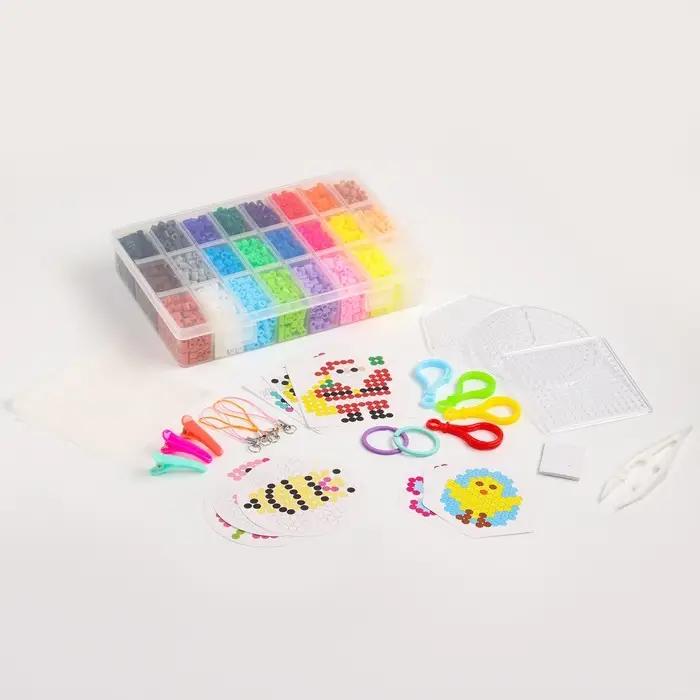 Брелок своими руками &laquo;Термомозаика&raquo;, 24 цвета, 4300 бусин, 2 колечка, заколки 3 шт., основы 3 шт.