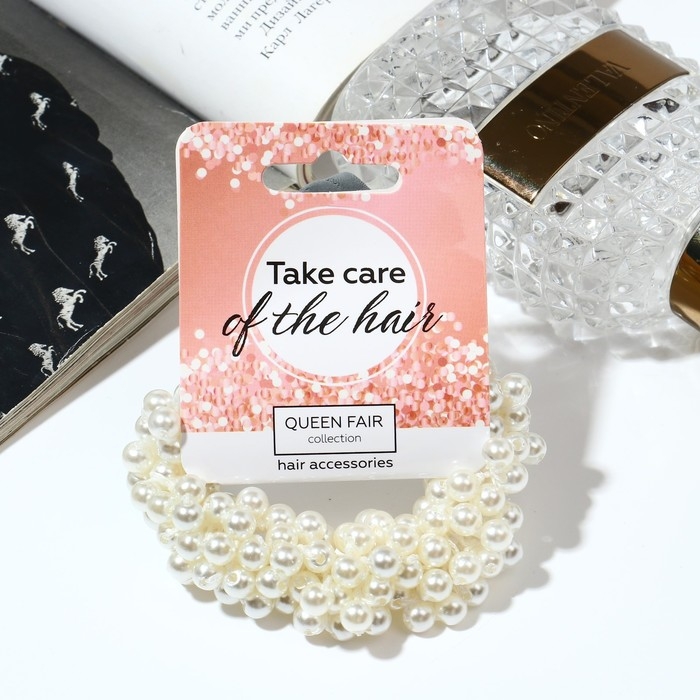 Резинка для волос Резинка для волос "Жемчужная сказка" белый