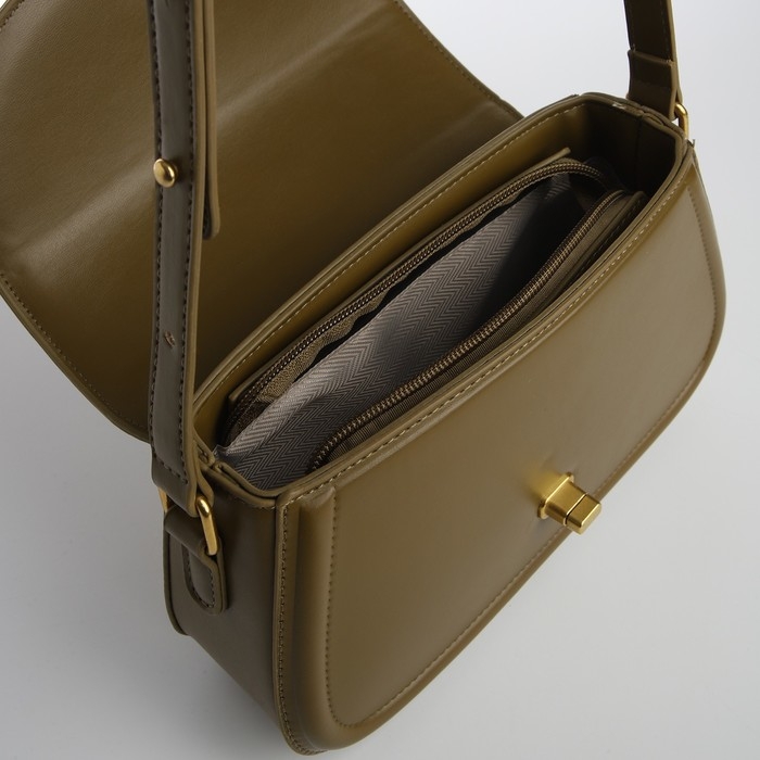 Сумка женская TEXTURA, мессенджер, средний размер, цвет хаки Сумка женская TEXTURA, мессенджер, средний размер, цвет хаки