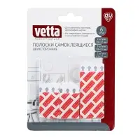 Застежки для картин самоклеящиеся тм VETTA, 6 шт, ПВХ, SR, 1шт 61х27мм; 2шт 38х22мм; 3шт 38х15мм