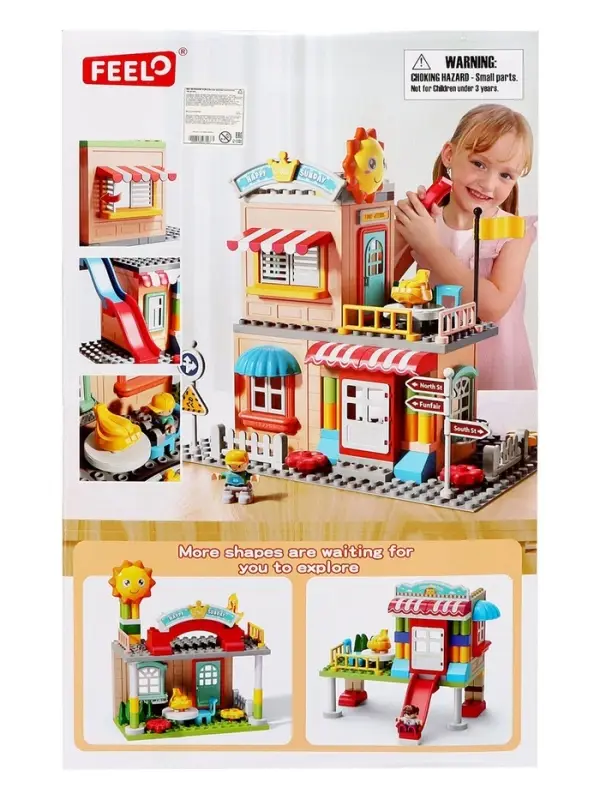 Конструктор Город &laquo;Парк аттракционов&raquo;, 194 детали