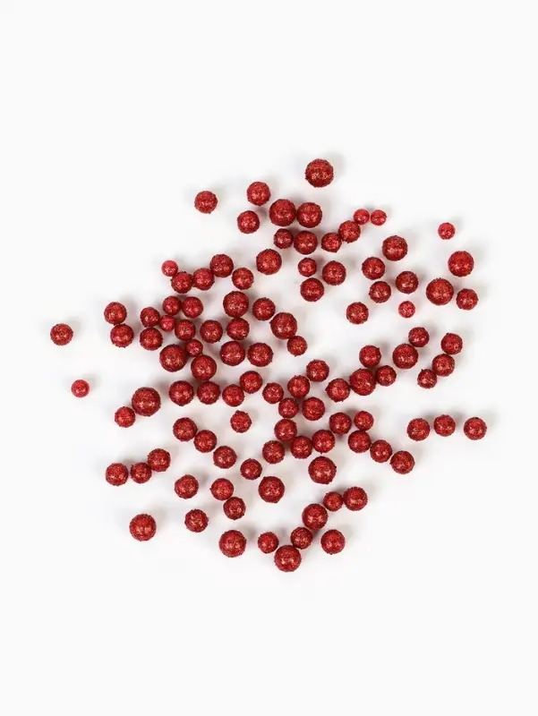 Фигурка для поделок и декора &laquo;Шар&raquo;, набор 80 шт., размер 1 шт. &mdash; 0.5 см, красная