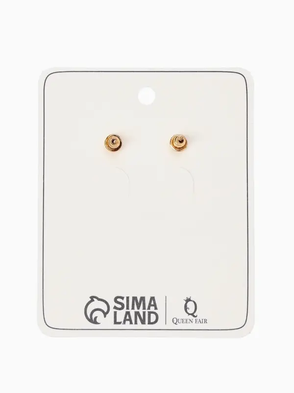 Серьги металл &laquo;Волна&raquo;, цвет золото