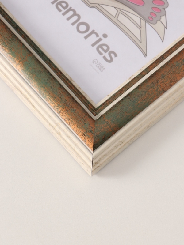 Фоторамка пластик "Рамин" 15х21 см, 1008-3095/2 зелёный