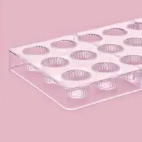 Форма для конфет и шоколада KONFINETTA &laquo;Конфетти&raquo;, пластик, 27.5&times;13.5 см, 21 ячейка, прозрачная