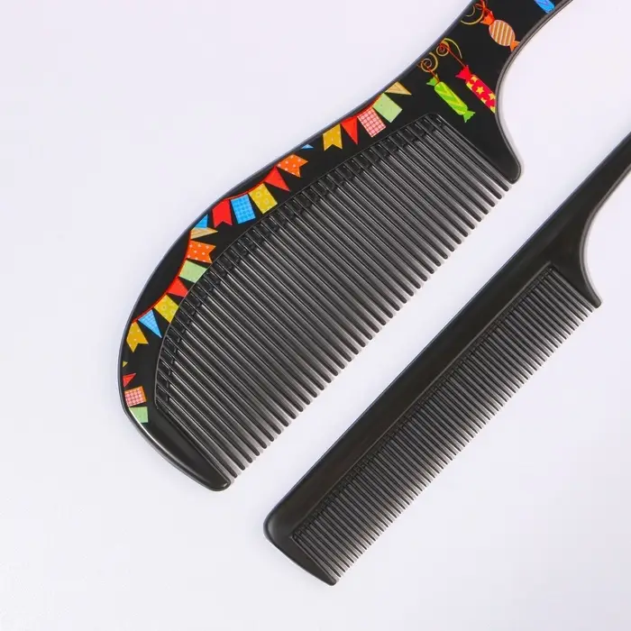 Набор расчёсок, 2 предмета, цвет чёрный Набор расчёсок, 2 предмета, цвет чёрный