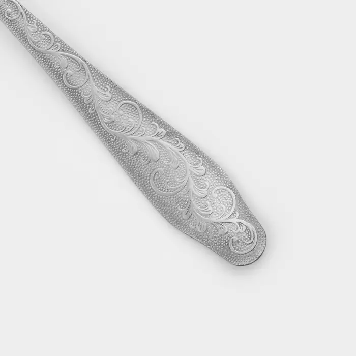 Вилка столовая &laquo;Дубрава&raquo;, длина 19.5 см, толщина 2 мм, нержавеющая сталь, серебристая