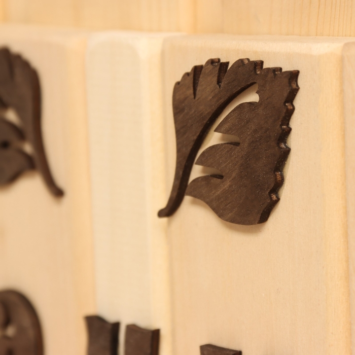 Полка - вешалка Полка - вешалка "Сауна", 35х30х7 см, 4 кр