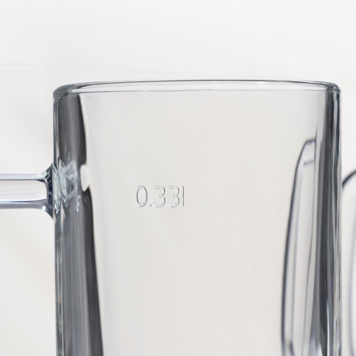 Набор стеклянных кружек «Время дегустаций. Пивная кружка», 330 мл, 2 шт Набор стеклянных кружек «Время дегустаций. Пивная кружка», 330 мл, 2 шт