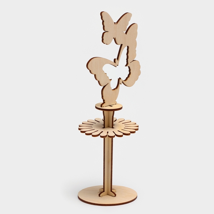 Салфетница деревянная «Бабочки», 24,5×9×8 см, на пьедестале Салфетница деревянная «Бабочки», 24,5×9×8 см, на пьедестале