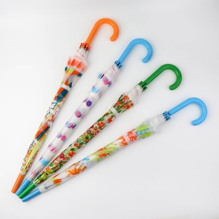 Зонт - трость полуавтоматический «Настроение», 8 спиц, R = 45/52 см, D = 104 см, цвет МИКС Зонт - трость полуавтоматический «Настроение», 8 спиц, R = 45/52 см, D = 104 см, цвет МИКС