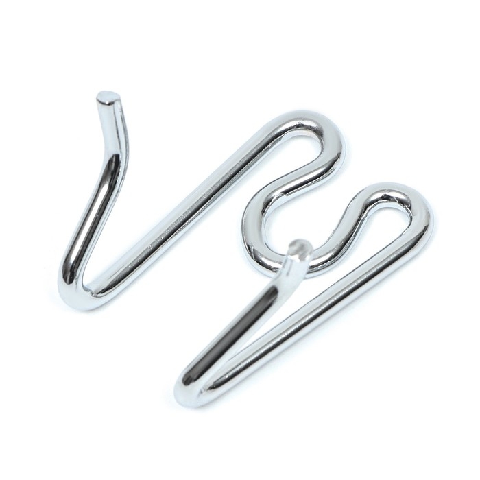 Звено для строгого ошейника - полуудавки, хромированная сталь, толщина 3 мм Звено для строгого ошейника - полуудавки, хромированная сталь, толщина 3 мм