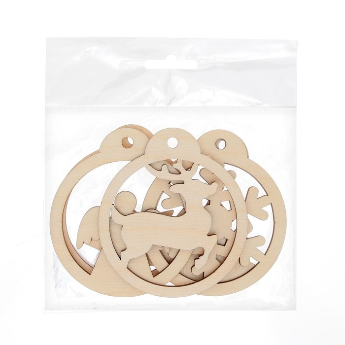 Набор для творчества «Роспись по дереву» 5 шт., с ленточкой Набор для творчества «Роспись по дереву» 5 шт., с ленточкой