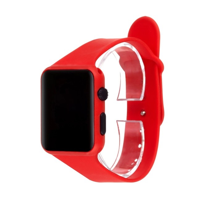 Часы наручные электронные с силиконовым ремешком Часы наручные электронные с силиконовым ремешком