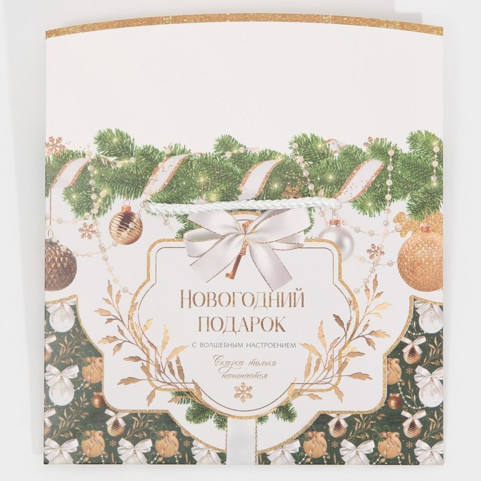Пакет-коробка «Подарок для тебя», 23 х 18 х 11 см, Новый год Пакет-коробка «Подарок для тебя», 23 х 18 х 11 см, Новый год